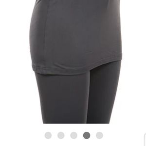 NWT 2X WhiteMark Yoga SkirtPant StretchyThin Black